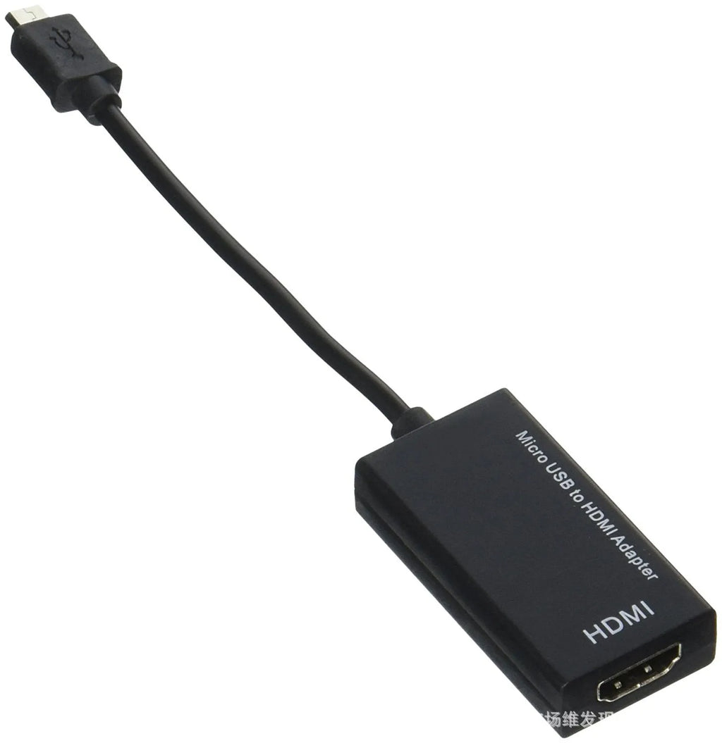 Black HD to HDMI adapter showing male HD connector and female HDMI port