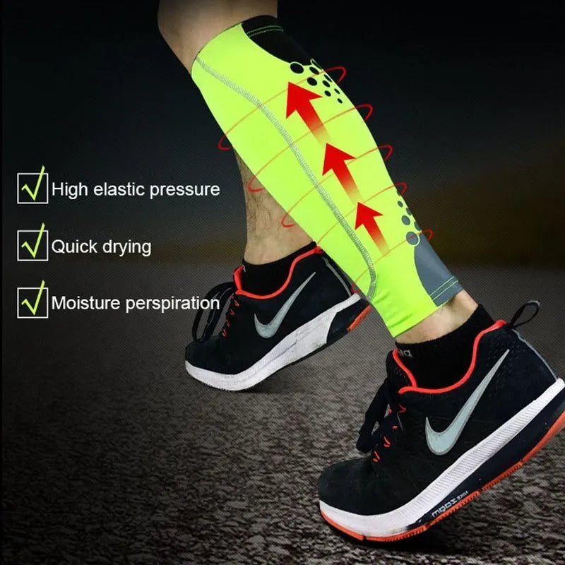 Knitted polyester Lycra calf support sleeve, 29-31cm, in seven colours and sizes M, L and XL