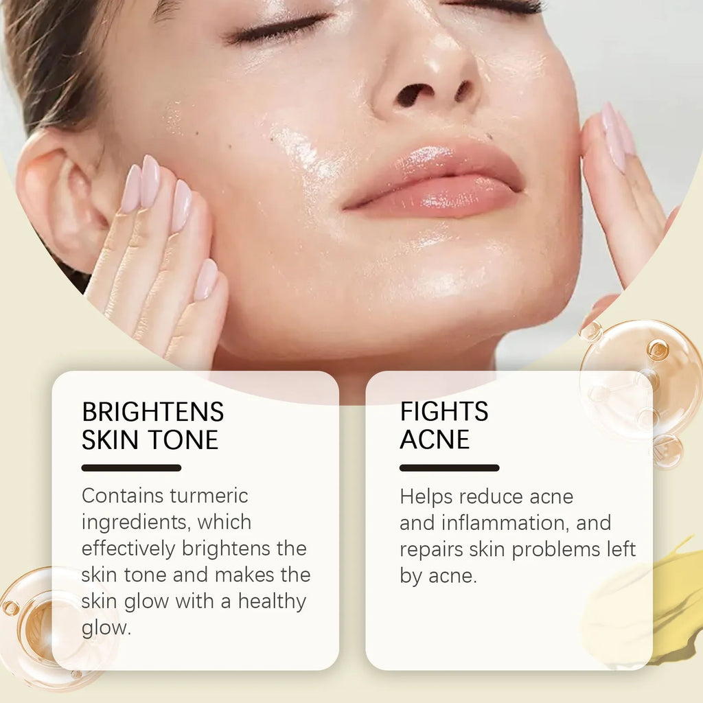 Turmeric moisturising facial cream in a 50g container for daily skin hydration