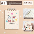 A7 small flip-up notebook 80 sheets 7.3x10.3cm pocket notepad