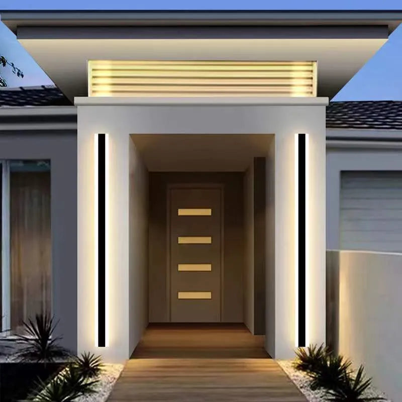 30cm outdoor waterproof wall lamp with IP65 rating and remote control in StyleB design