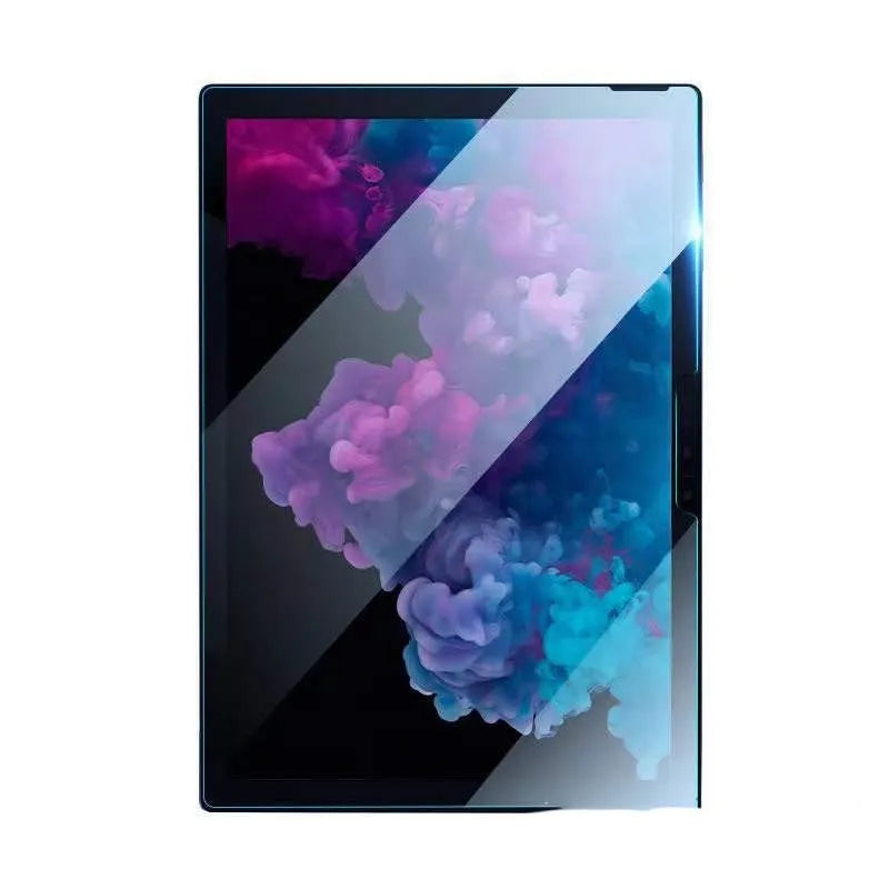 Tempered glass screen protector for Microsoft Surface Pro and Surface Go laptops and tablets.