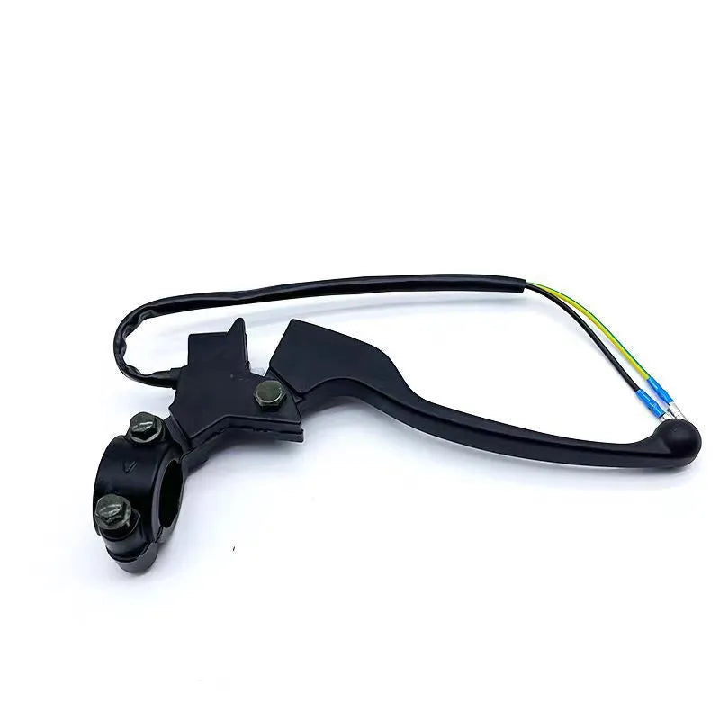 Aluminium motorcycle brake handle assembly with integrated power cut-off switch and 22mm thickness