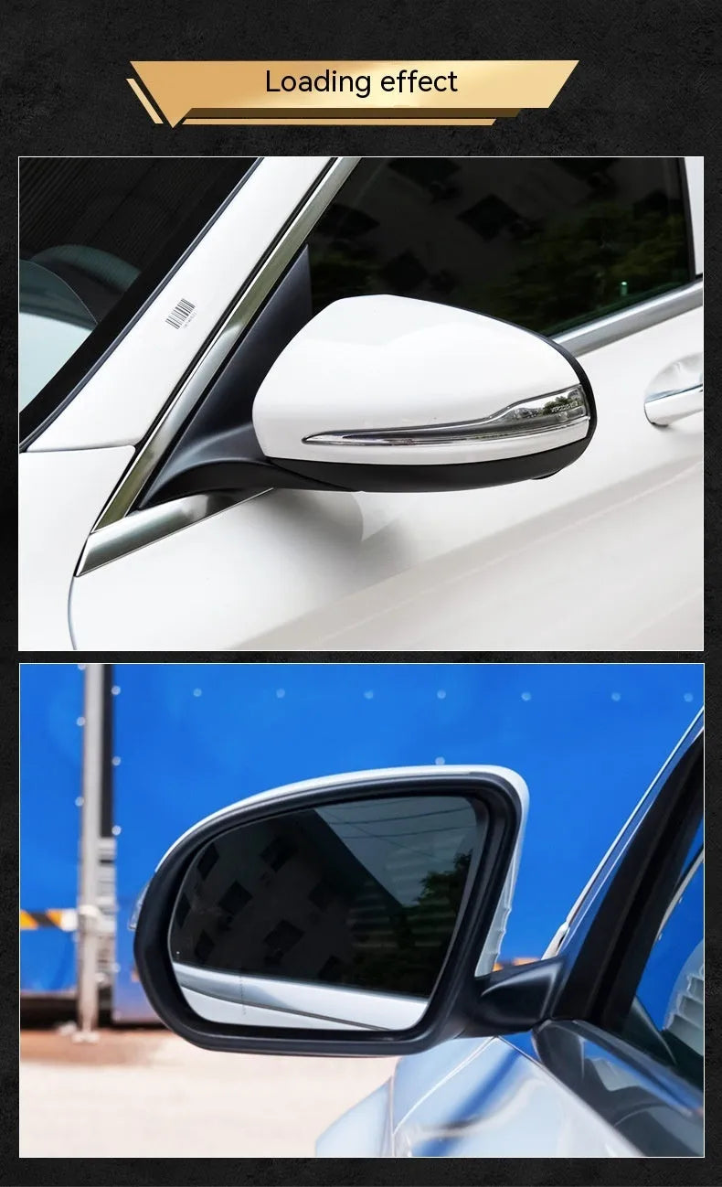 Mercedes-Benz C-Class W205 rearview mirror assembly replacement part with ABS shell
