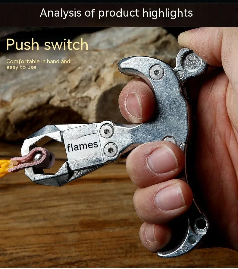 Zinc alloy archery release aid with two-axis harpoon clip and stainless steel spring mechanism