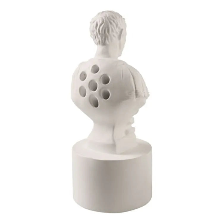 White American creative character modelling synthetic resin pen holder on a desk.