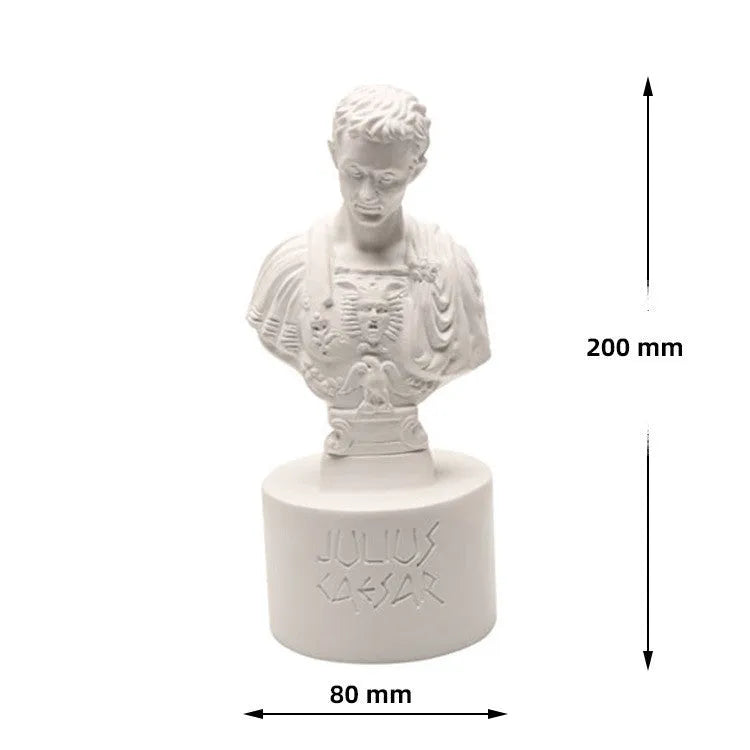 White American creative character modelling synthetic resin pen holder on a desk.