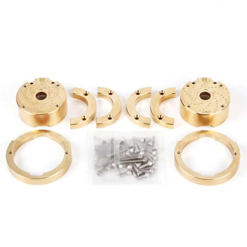 Brass gearbox cover component for model locomotive side axle door detailing
