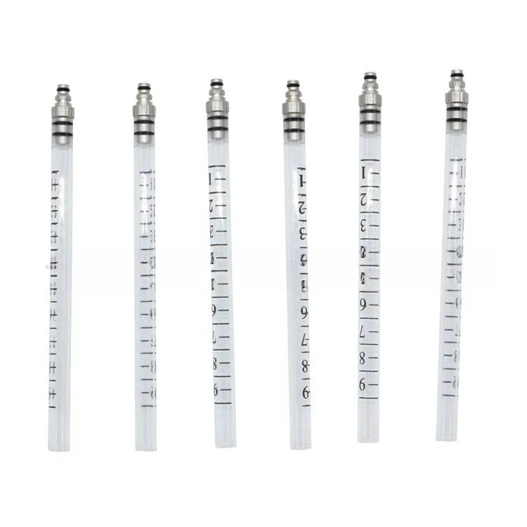 Brass fuel injection flow meter diagnostic tool for automotive fuel system testing