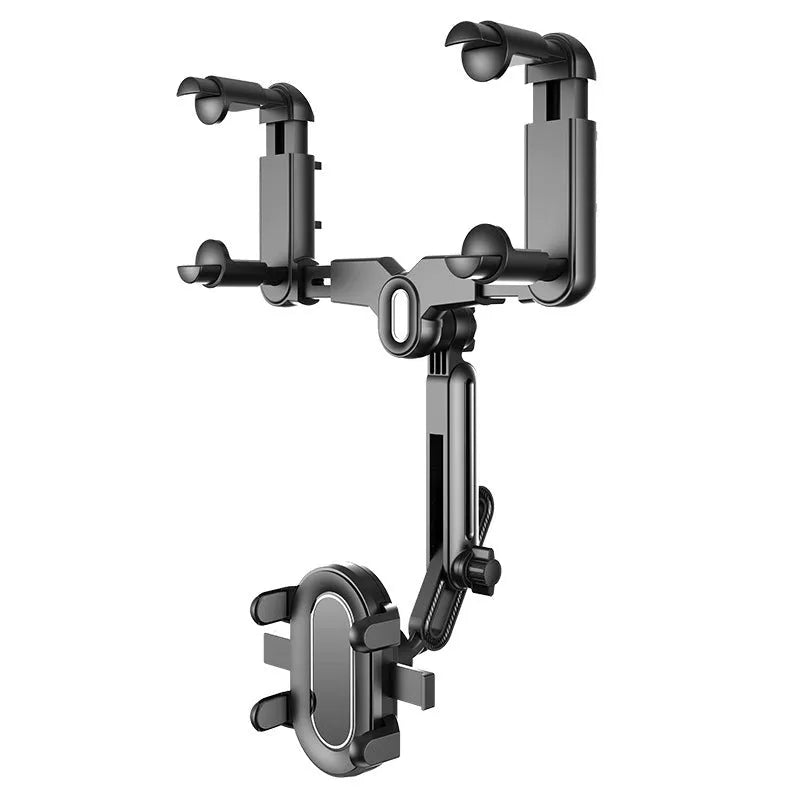 Black ABS universal rear view mirror bracket with folding rod for 7th generation cars