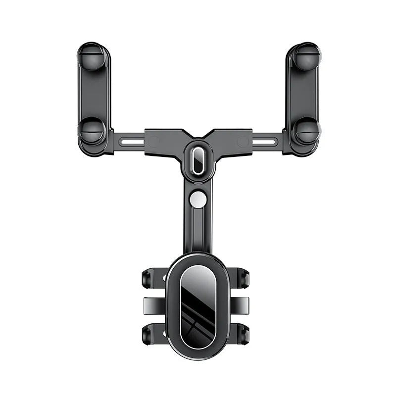 Black ABS universal rear view mirror bracket with folding rod for 7th generation cars