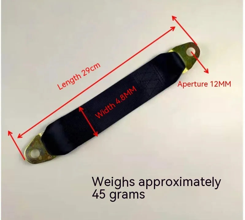 Electric door limit fixing strap with screw nut in three style options