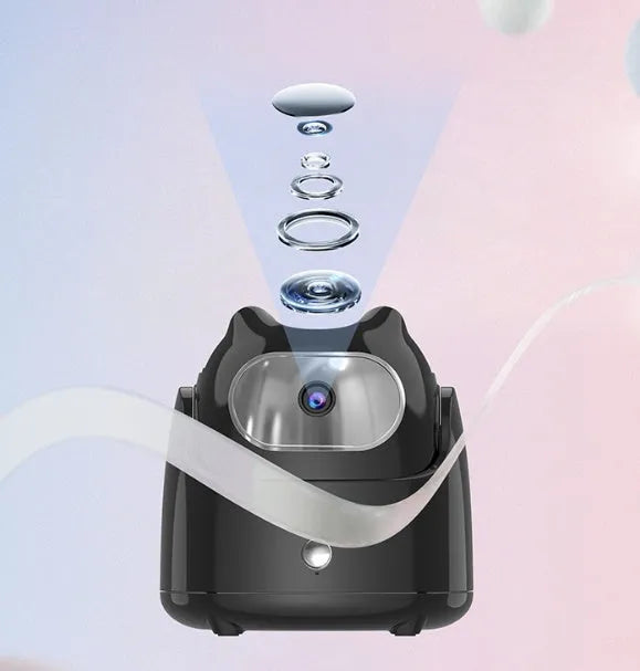AI face recognition 360-degree rotating camera head for vlog shooting, Q5 Black or Q5 White, with TP-C data cable