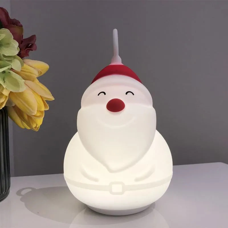 LED touch table lamp with silicone shade, 124.2 mm diameter and 159.8 mm height