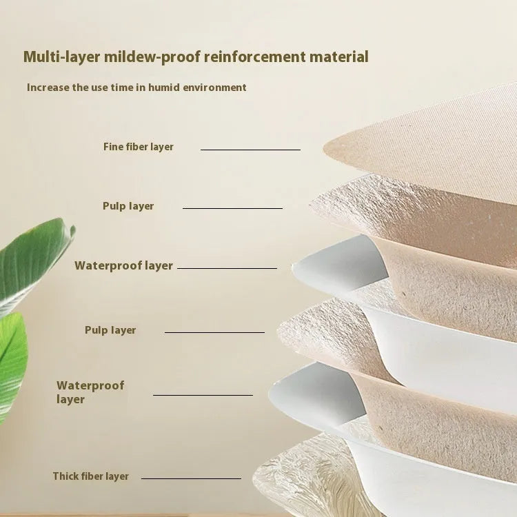 Brown disposable waterproof cat litter box made from eco-friendly degradable material.