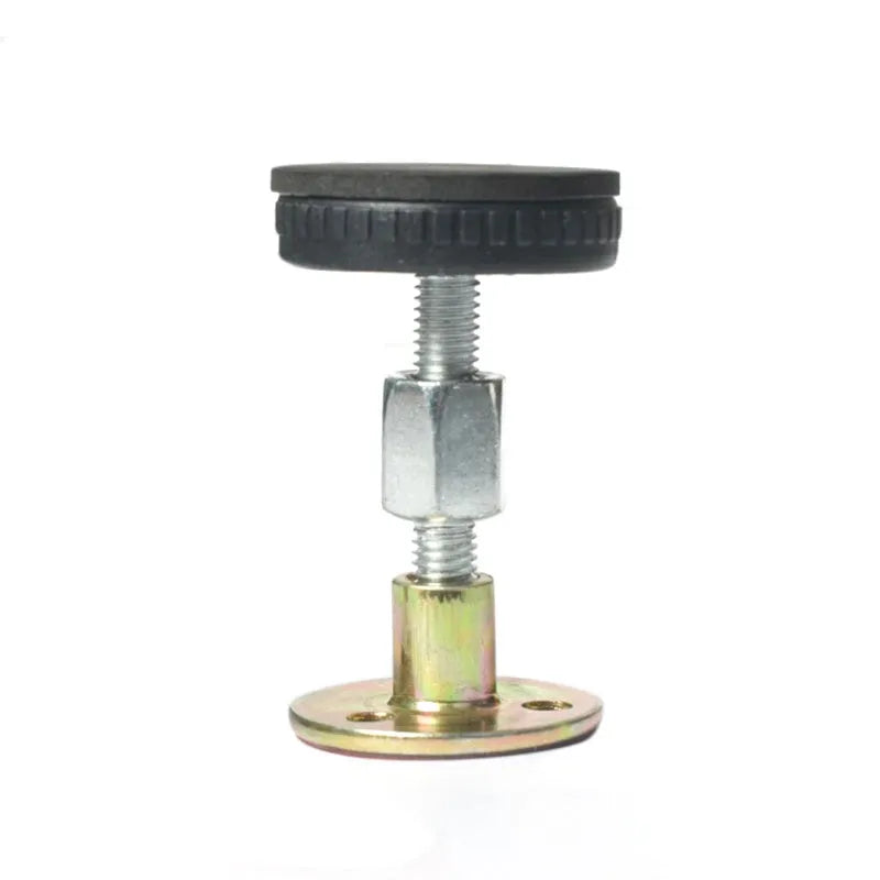 Adjustable threaded bed frame anti-shake tool with EVA pad, metal stabiliser for headboard and wall protection