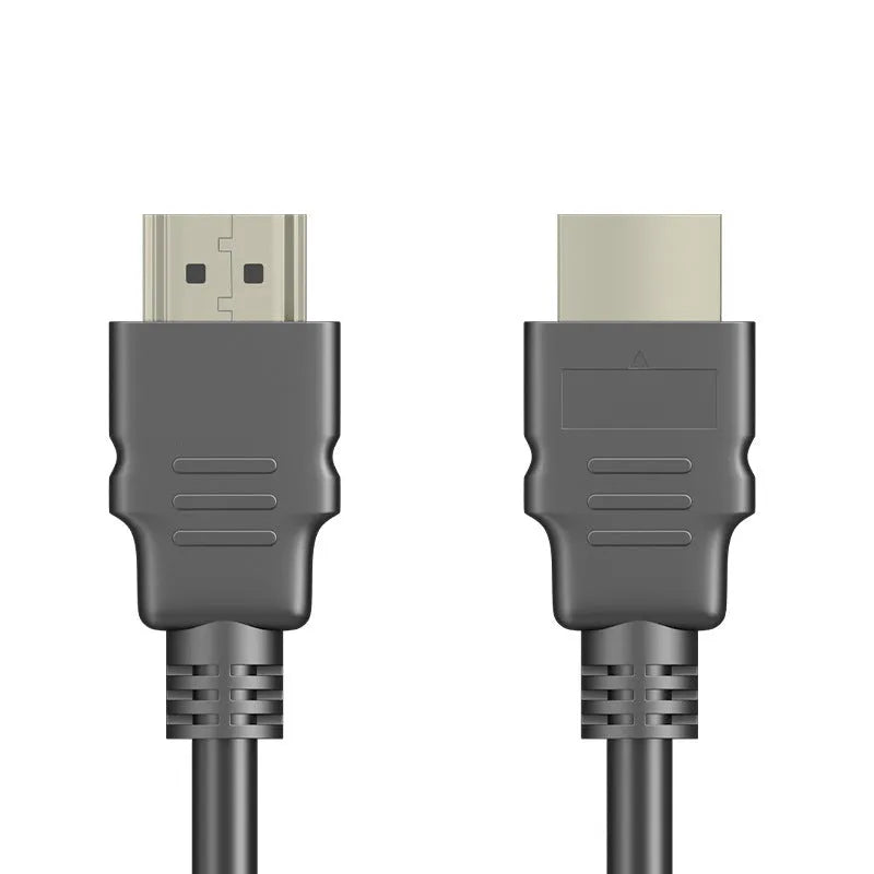 Black HDMI cable with nickel-plated connectors for set-top box connections in multiple lengths