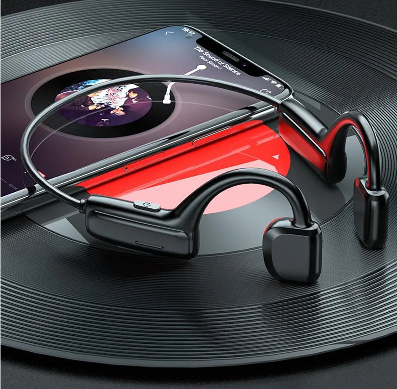 G1 wireless Bluetooth sports headset with open ear design in black colour