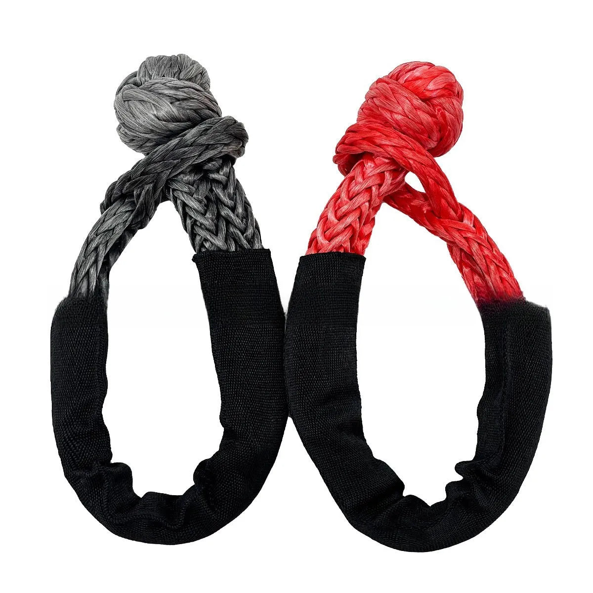 Polymer pimple soft shackle trailer rope for vehicle recovery with 12mm diameter and multiple colour options