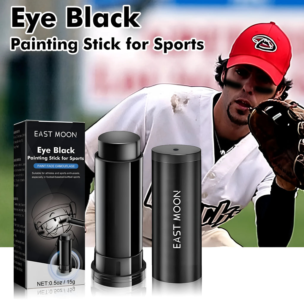 15g sports eye black paint stick in compact packaging for athletic use.