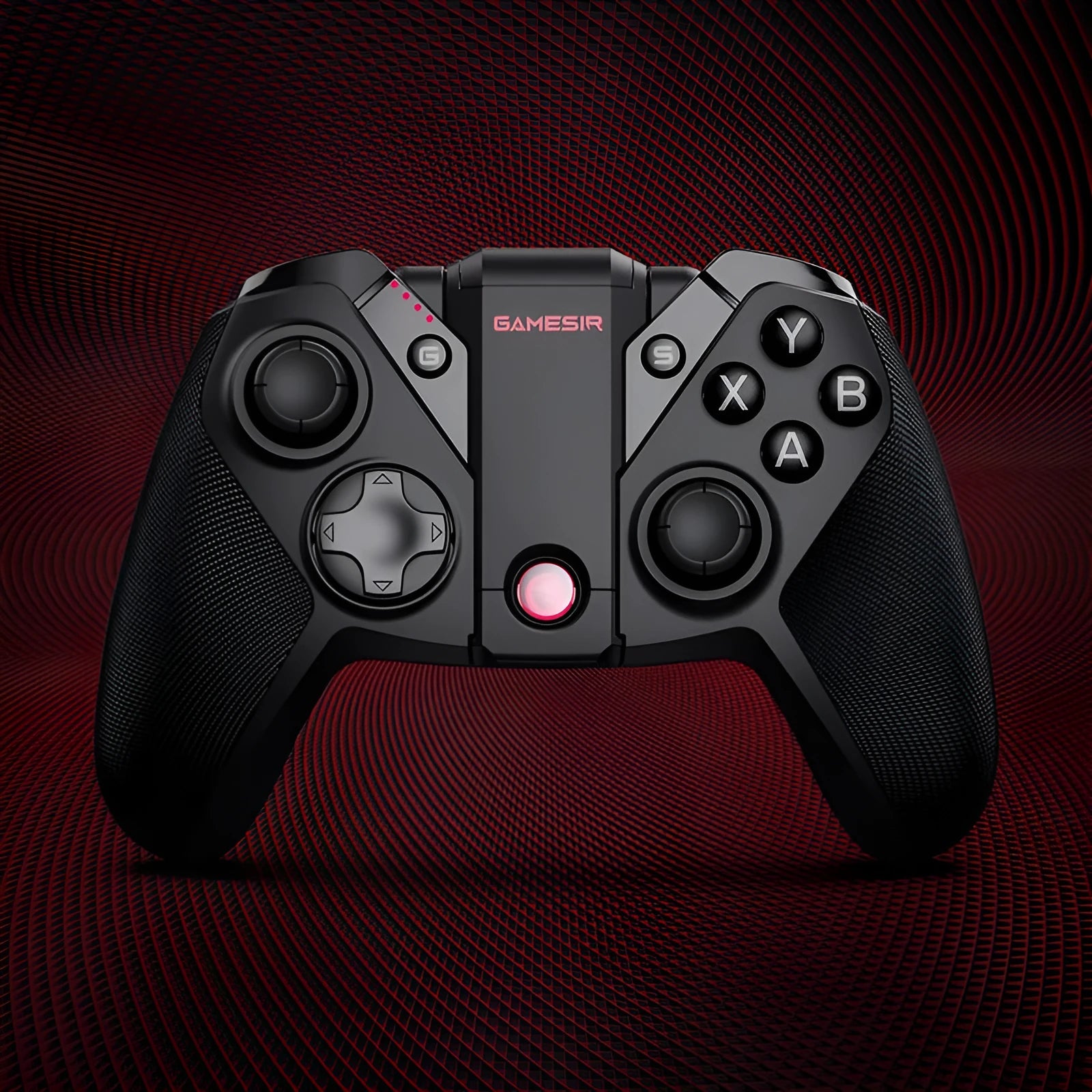 Black Gaishi wired PC game controller with type-C cable and analog sticks.