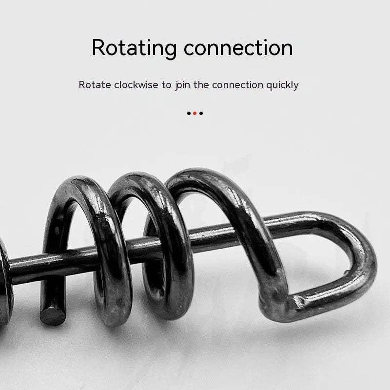 Stainless steel 8-shaped ring fishing swivel connector with copper alloy construction