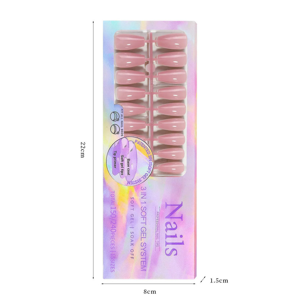 Nude seamless removable nail stickers in ultra-thin design for sweet and hot girl styles