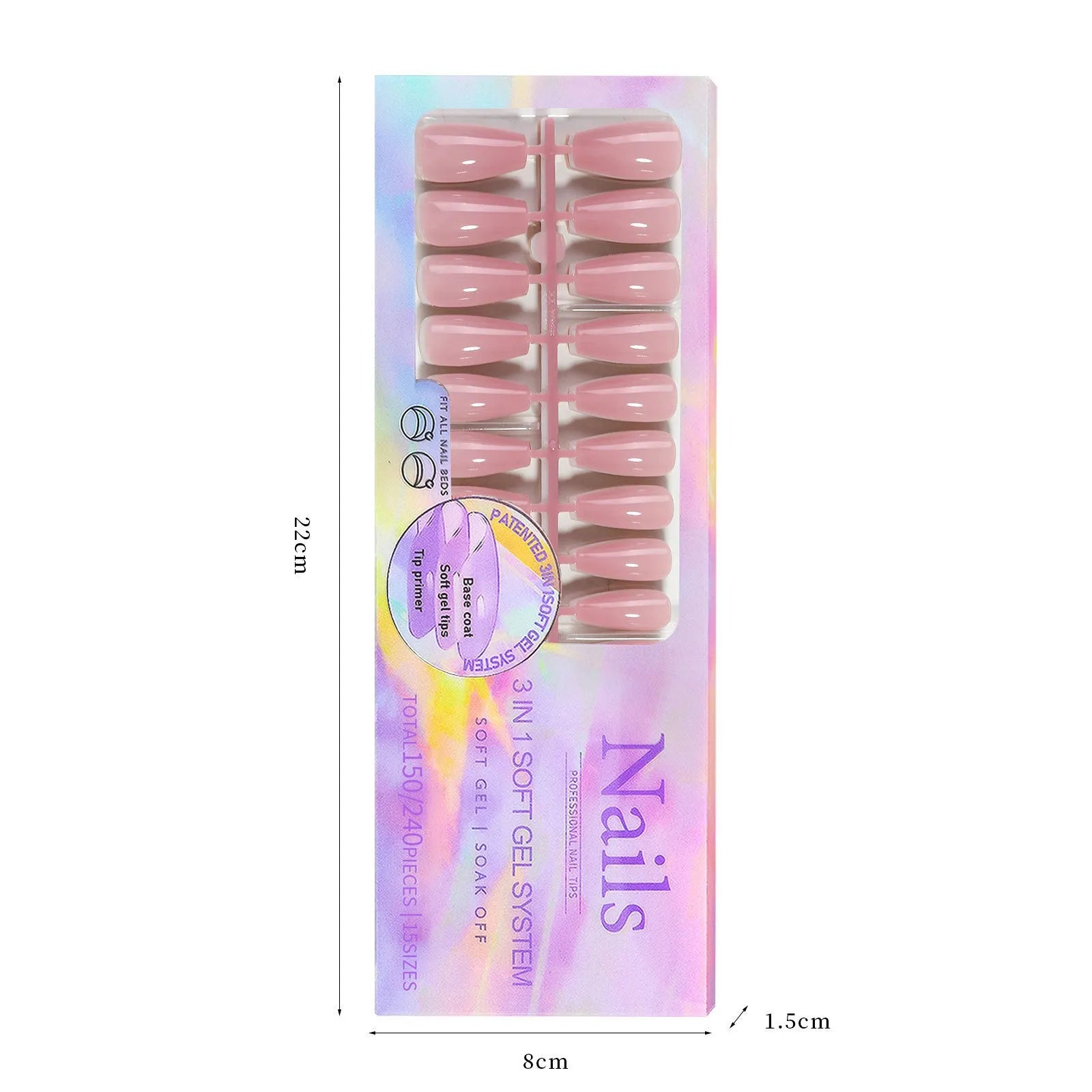 Nude seamless removable nail stickers in ultra-thin design for sweet and hot girl styles