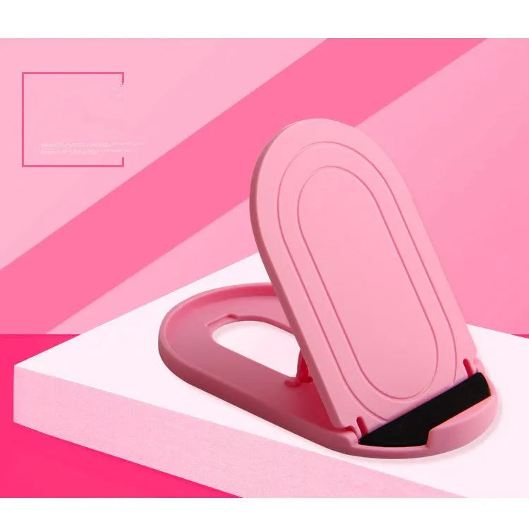 Plastic lazy bracket mobile phone stand in multiple colour options on desk