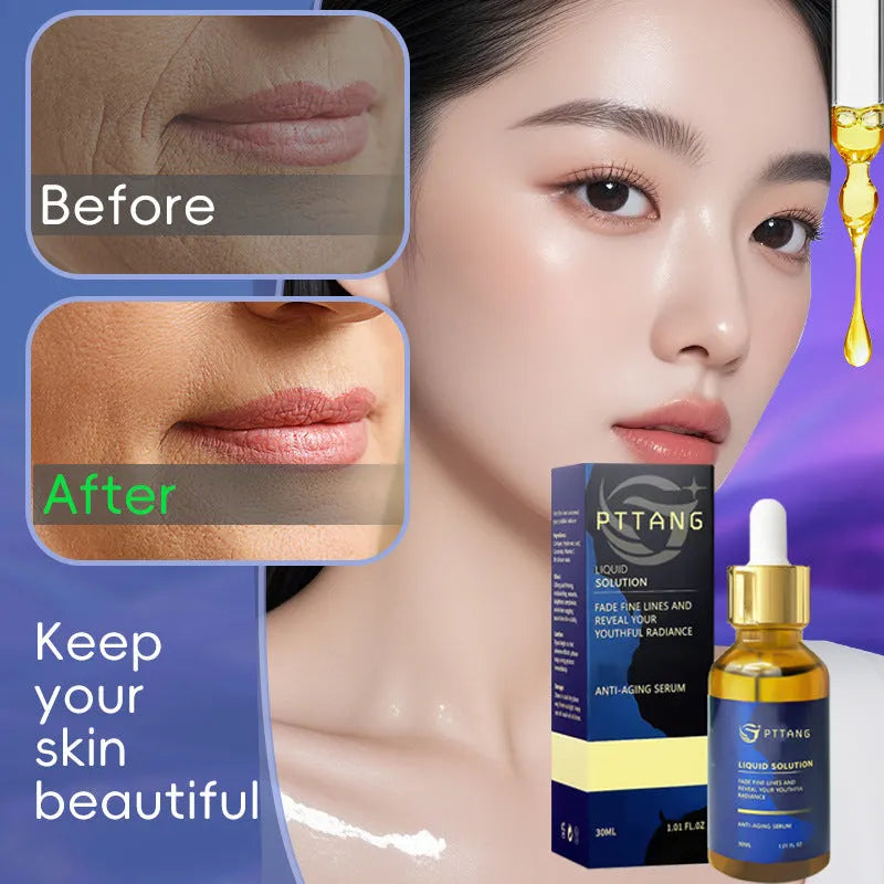 Glorious Facial Liquid moisturiser bottle measuring 10.1cm tall with 3.3cm square base
