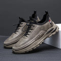 Men's black waterproof sneakers with fleece lining and synthetic leather upper