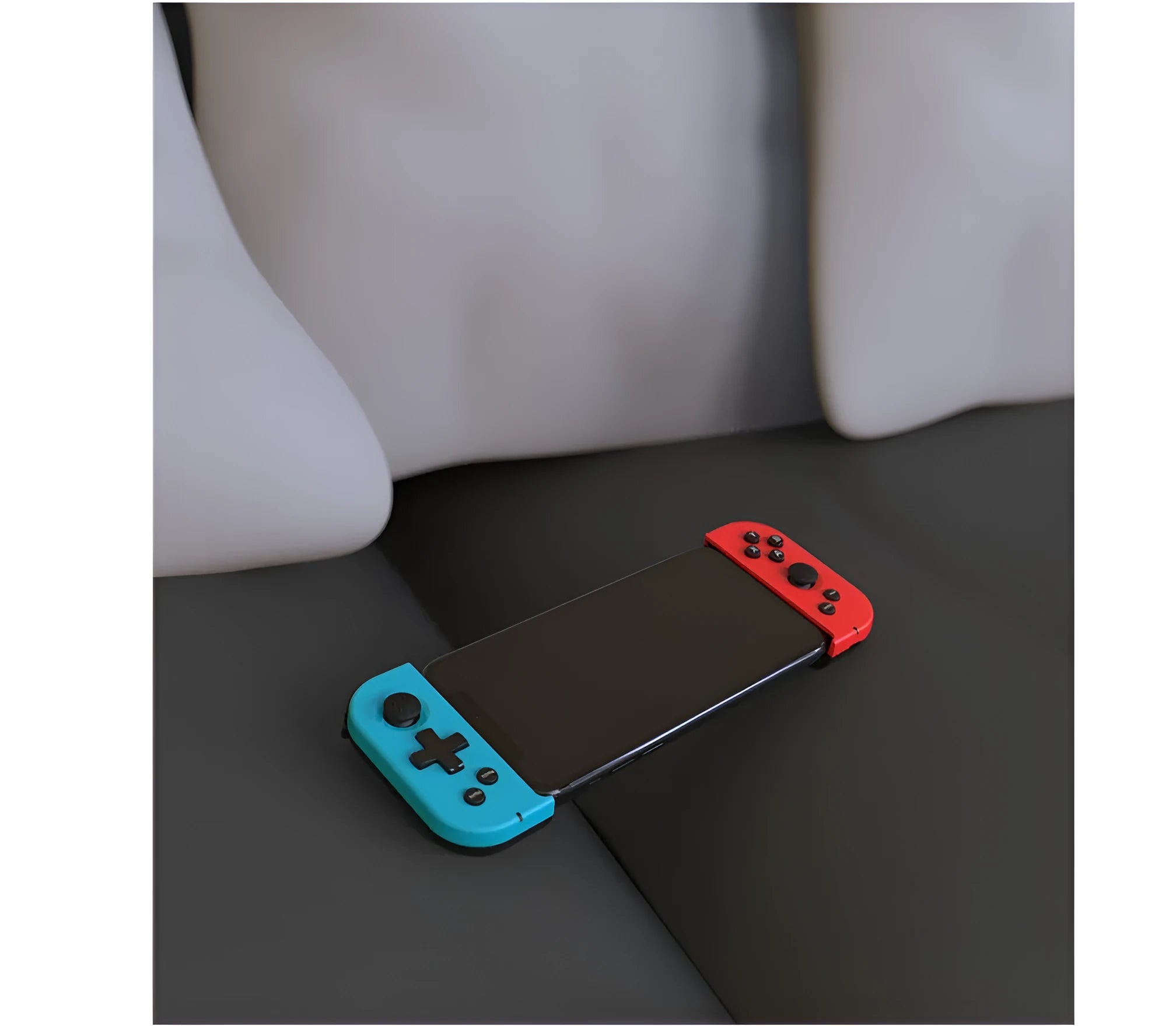 X6 wireless Bluetooth 4.0 telescopic game controller with 19 keys, red and blue colour, for PUBG Mobile on Android and iPhone