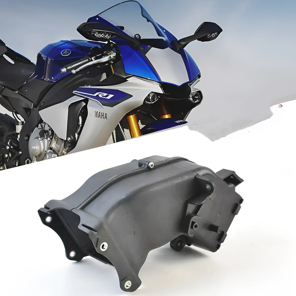 Black motorcycle ventilation pipe for Yamaha intake systems, dimensions 280mm by 170mm by 160mm.