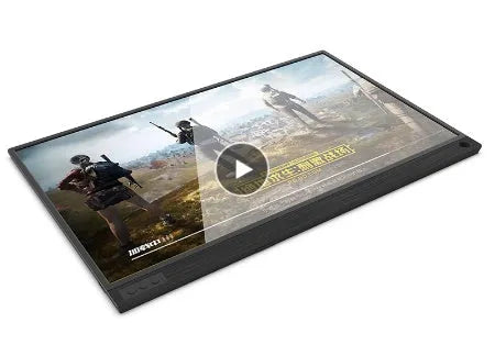 Ultrathin 15.6 inch portable monitor with narrow border, 1080p IPS screen, HDMI interface, in black