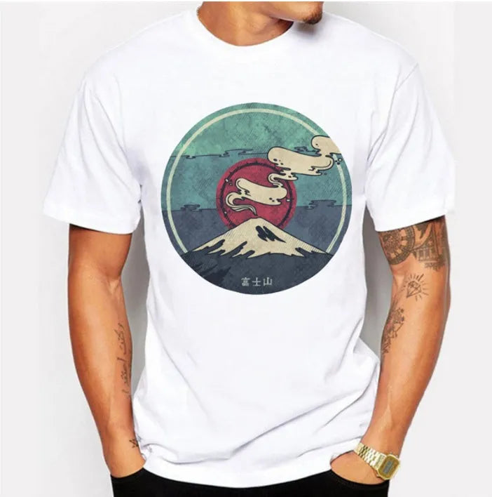 Cotton short sleeve T-shirt in white, unisex crew neck style, shown on a plain background