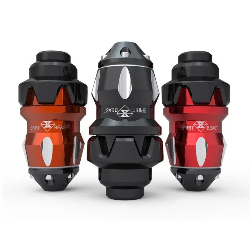 Black aluminium alloy electric motorcycle modification accessories on a bike