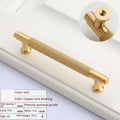 Brushed brass aluminium furniture handle with European style for wardrobe and cabinet doors