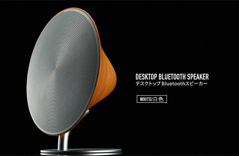 M23 wooden subwoofer Bluetooth speaker in Black with USB port and fabric grille