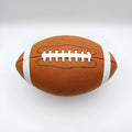 Machine sewn children's training American football No.9 size in maroon and brown PU leather