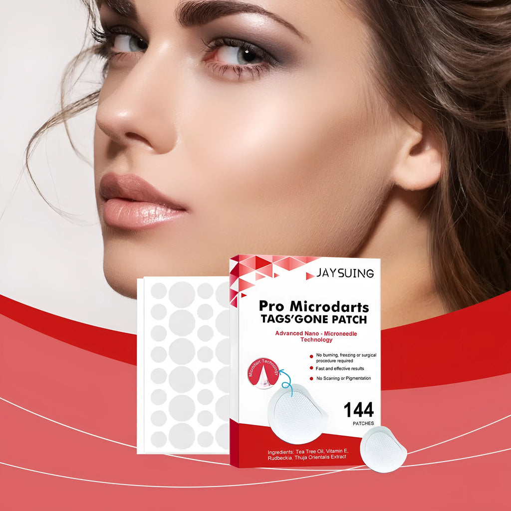 Micro needle wart removal care patches with tea tree oil and vitamin E in 144 patch treatment kit