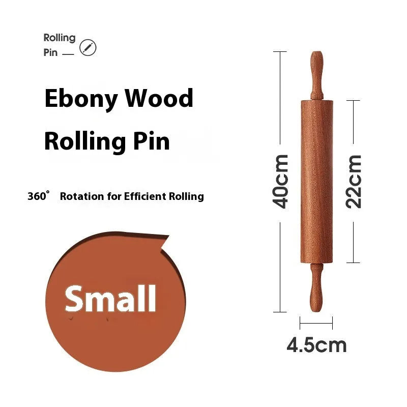 Solid wood rolling pin in bronze colour with modern simplicity design, two size options