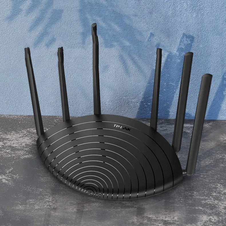 AC1900 Gigabit wireless router with dimensions 254mm × 160mm × 38mm showing front panel and connectivity ports