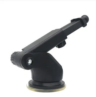 Universal car phone bracket with telescopic rod for dashboard mounting