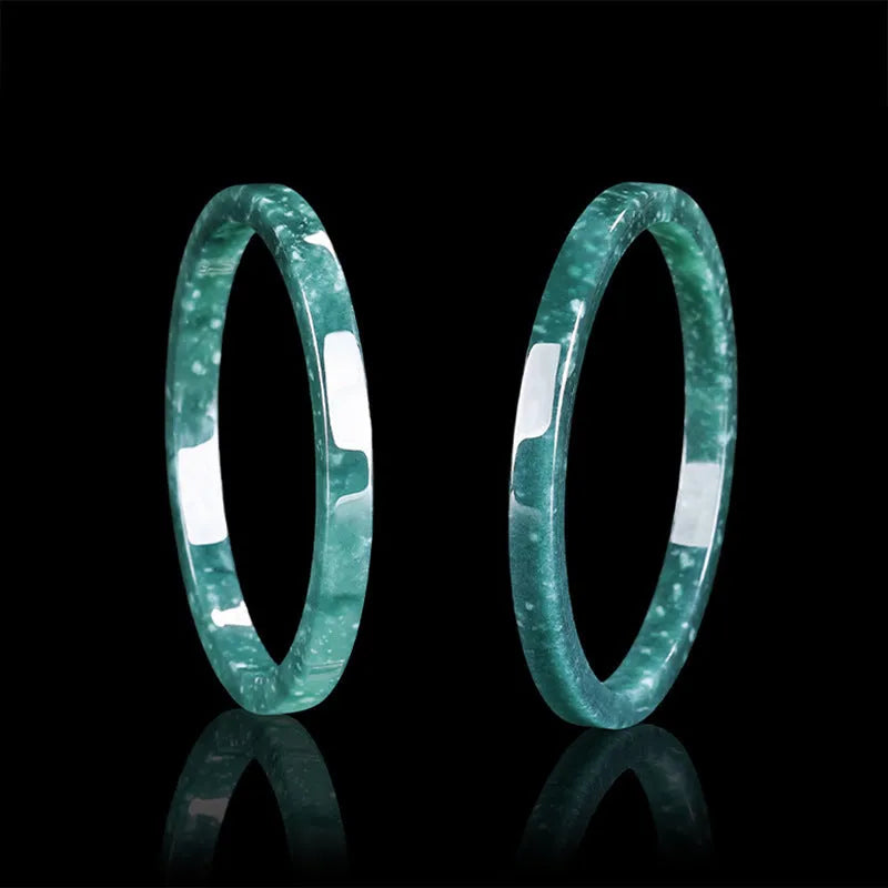 Natural A cargo jade blue water square bracelet for women with certificate and gift box