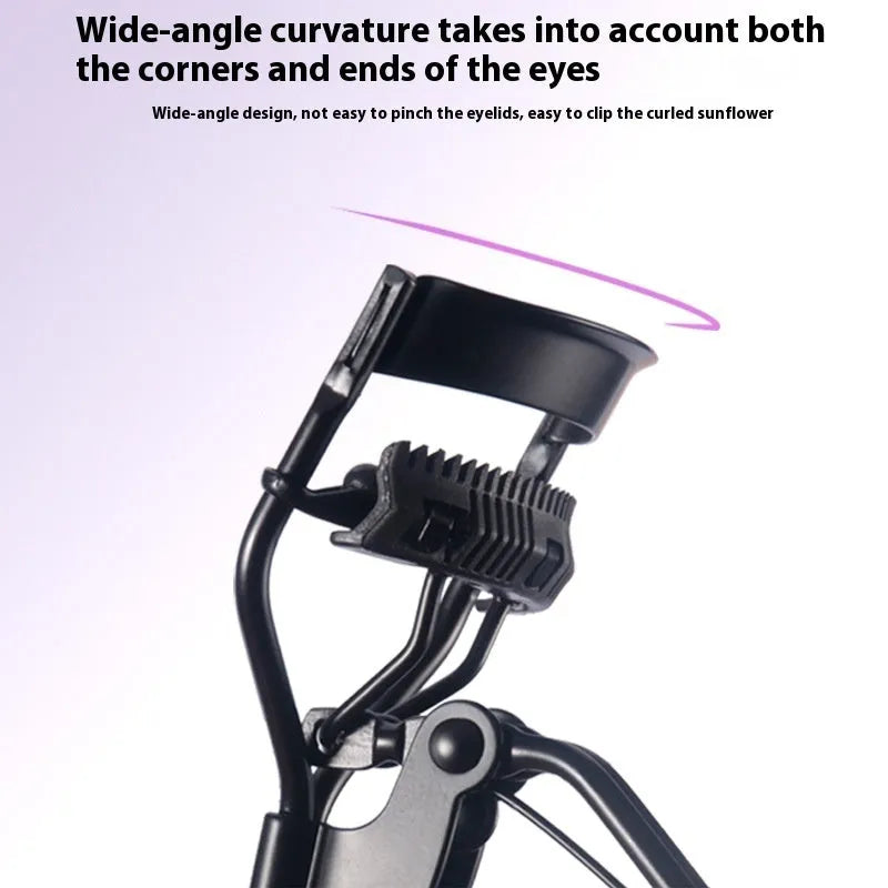 A4 format eyelash curler with ribbon comb design in multiple colour options