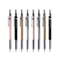 Japanese cherry mechanical pencil in gold, silver, black, or pink with 0.3mm or 0.5mm lead size options