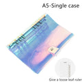 A5 and A6 size hand account notebook binder with loose-leaf binding in assorted colours.