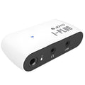 White metal distortion headphone amplifier with 6.35mm jack for guitar practice