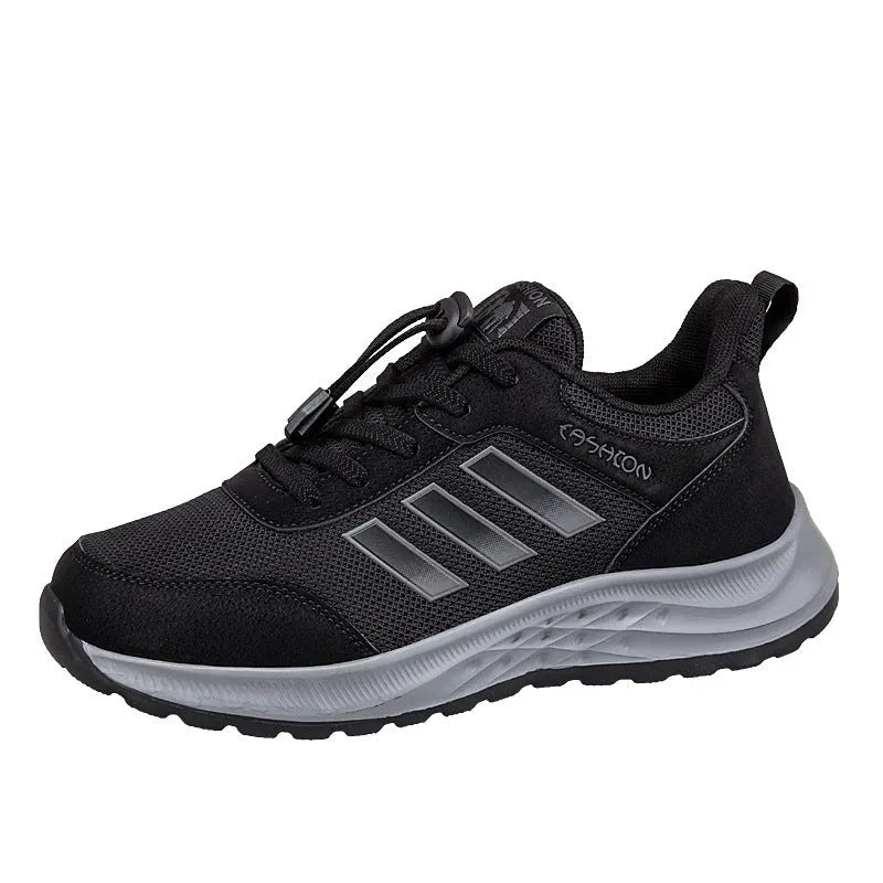 Men's and women's mesh mom shoes with elastic band and non-slip sole in multiple colours