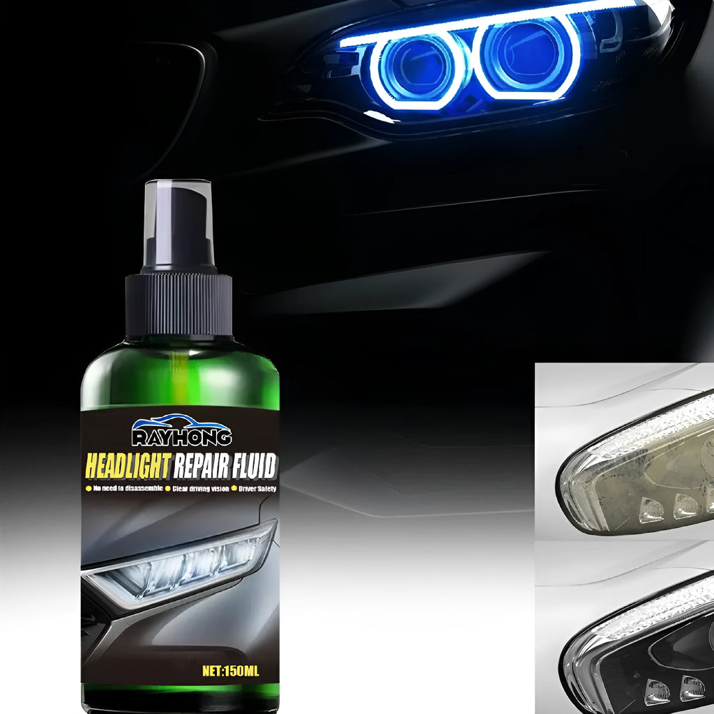 150ml car headlight restoring liquid bottle with applicator for plastic lens repair and coating treatment